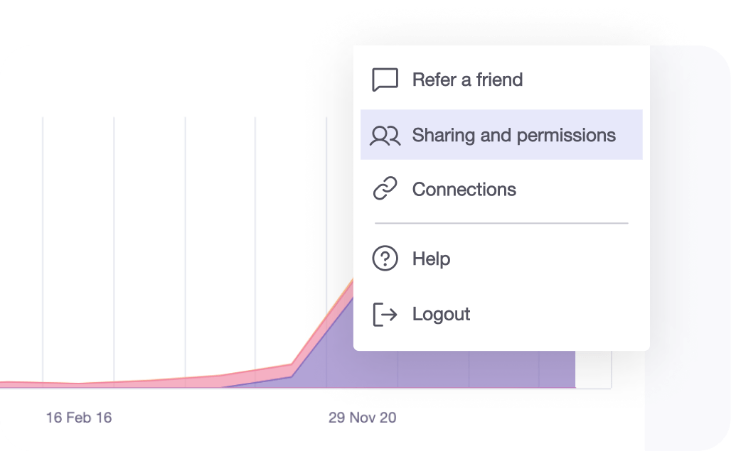 Screenshot of Sharesight's reports page on laptop screen